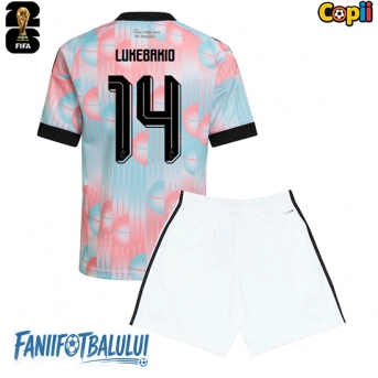 Belgia Dodi Lukebakio #14 Echipament de Fotbal Replică Mondial 2026 Copii Deplasare (+ Șorturi)